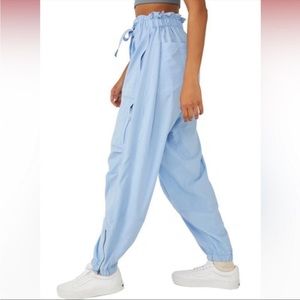 Free People Movement spring trekker pants in snowbird blue